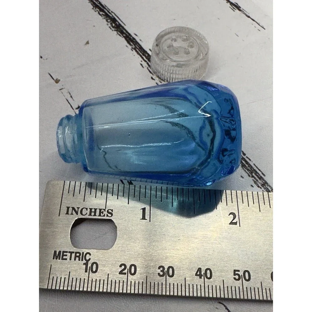 Vintage Hazel Atlas Blue Glass Salt or Pepper Shaker